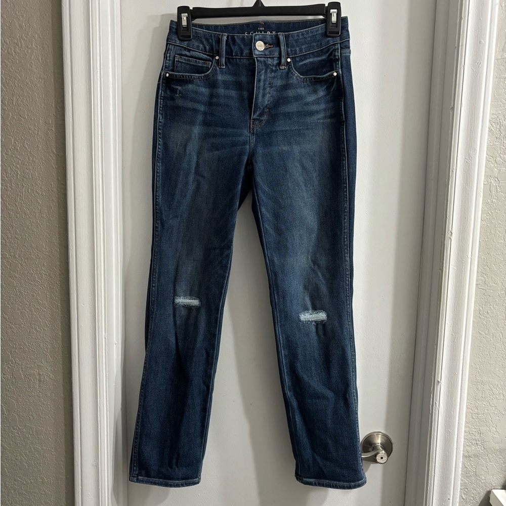 White House Black Market The Sculpt Straight Crop Jeans